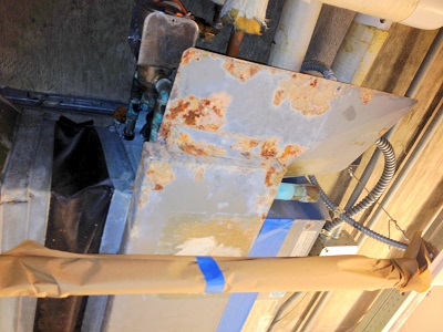 Ceiling unit pan rusted side Downers Grove